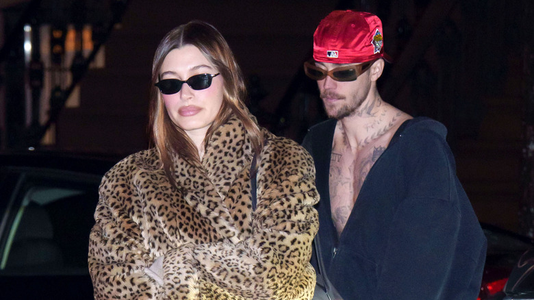 Justin et Hailey Bieber en février 2025