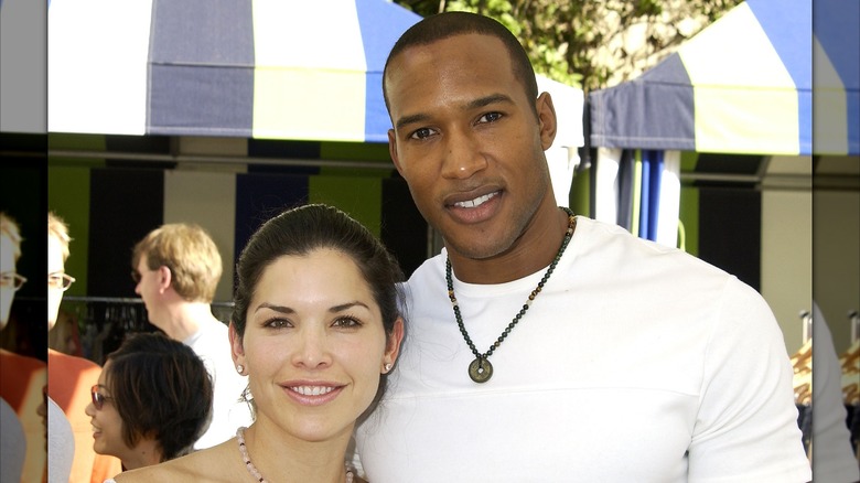 Lauren Sanchez Bezos posant avec Henry Simmons