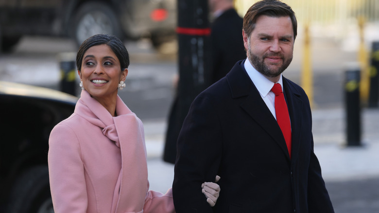 JD et Usha lors de l'inauguration de janvier 2025