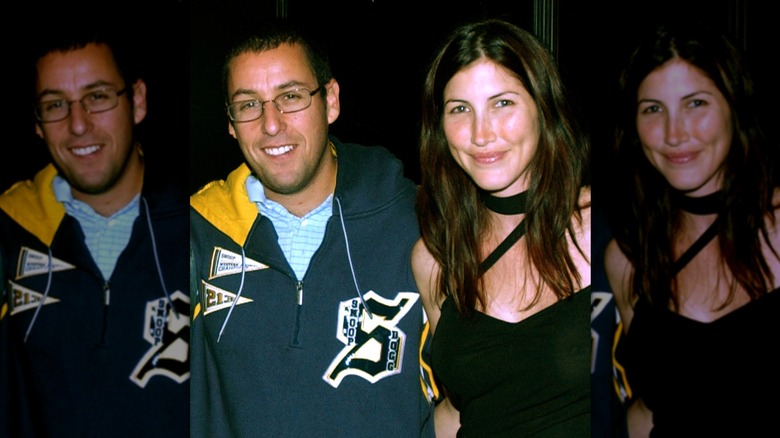 Adam Sandler avec la fiancée Jackie Titone en 2002