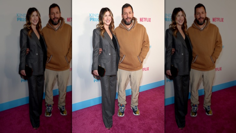 Jackie et Adam Sandler lors de la première de la première enceinte en février 2025