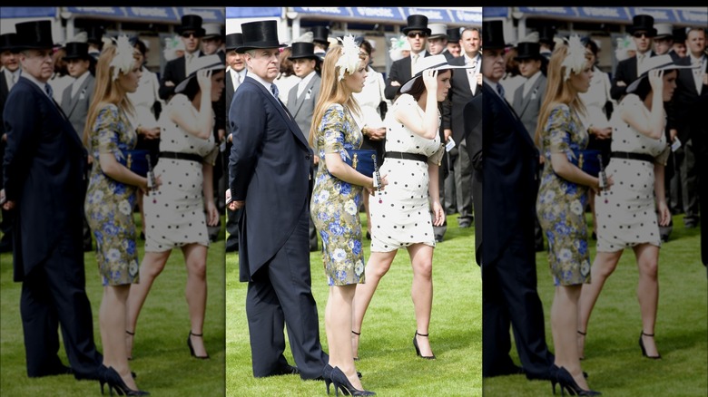 La princesse Beatrice et le prince Eugenie assistent à la réunion du derby d'Epsom à l'hippodrome d'Epsom Downs à Surrey