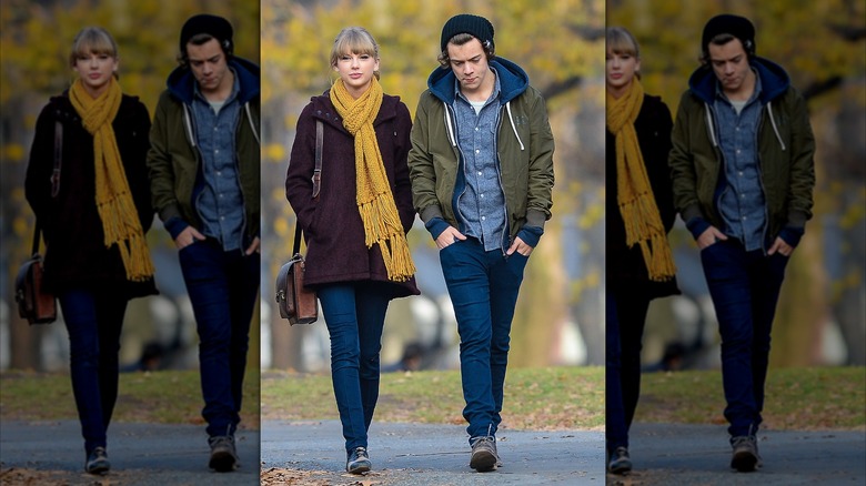 Taylor Swift et Harry Styles marchant ensemble à New York