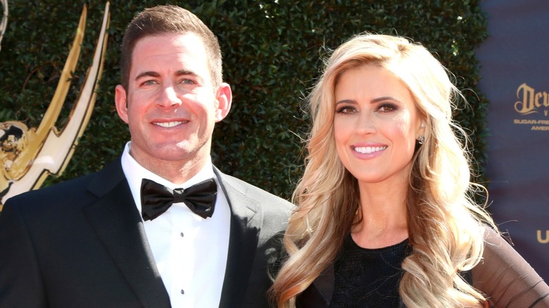 Tarek El Moussa avec Christina Haack sur le tapis rouge