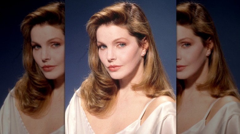 L'actrice Priscilla Presley pose pour un portrait en 1980 à Los Angeles, en Californie,