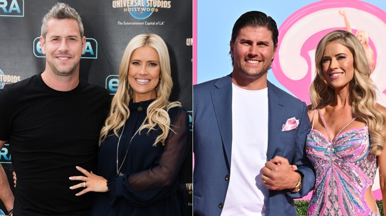 Christina Haack avec Ant Anstead et Josh Hall, photos côte à côte