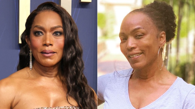 Angela Bassett avec et sans maquillage, photos côte à côte