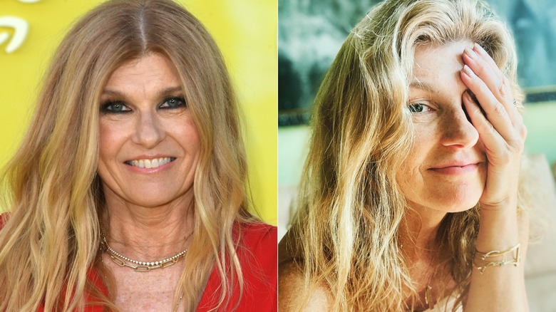 Connie Britton avec et sans maquillage, photos côte à côte