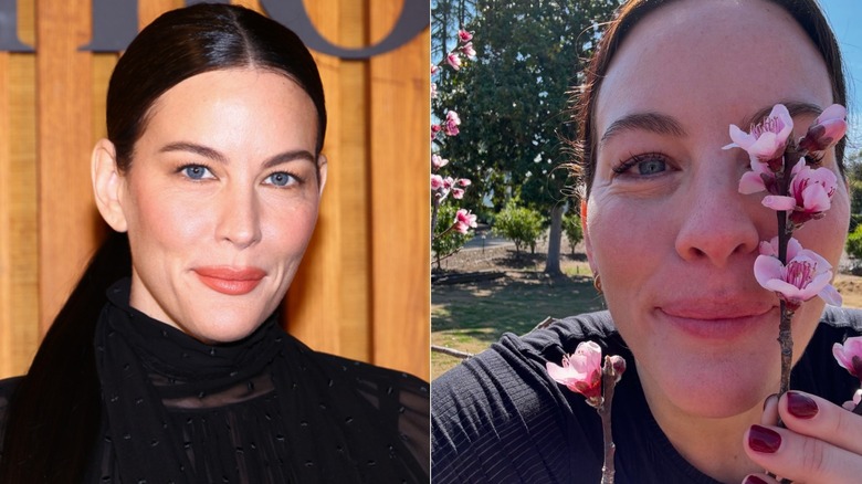 Liv Tyler avec et sans maquillage, photos côte à côte