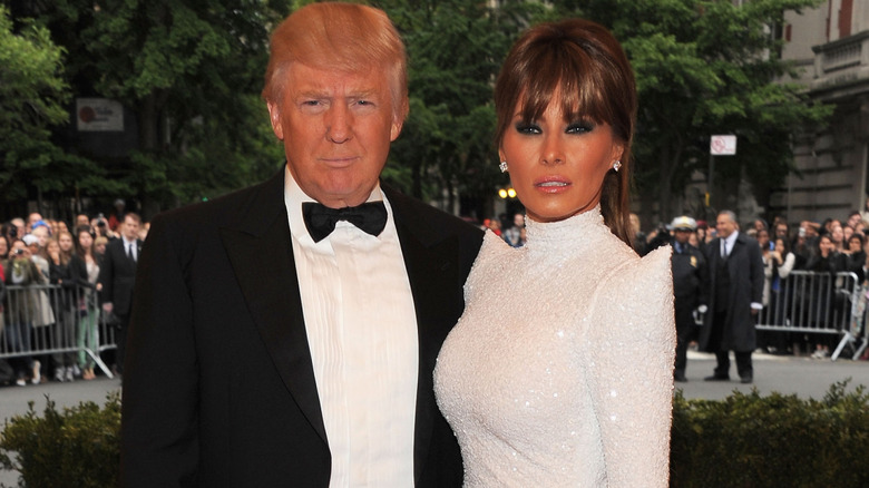 Donald et Melania Trump au Met Gala en 2012