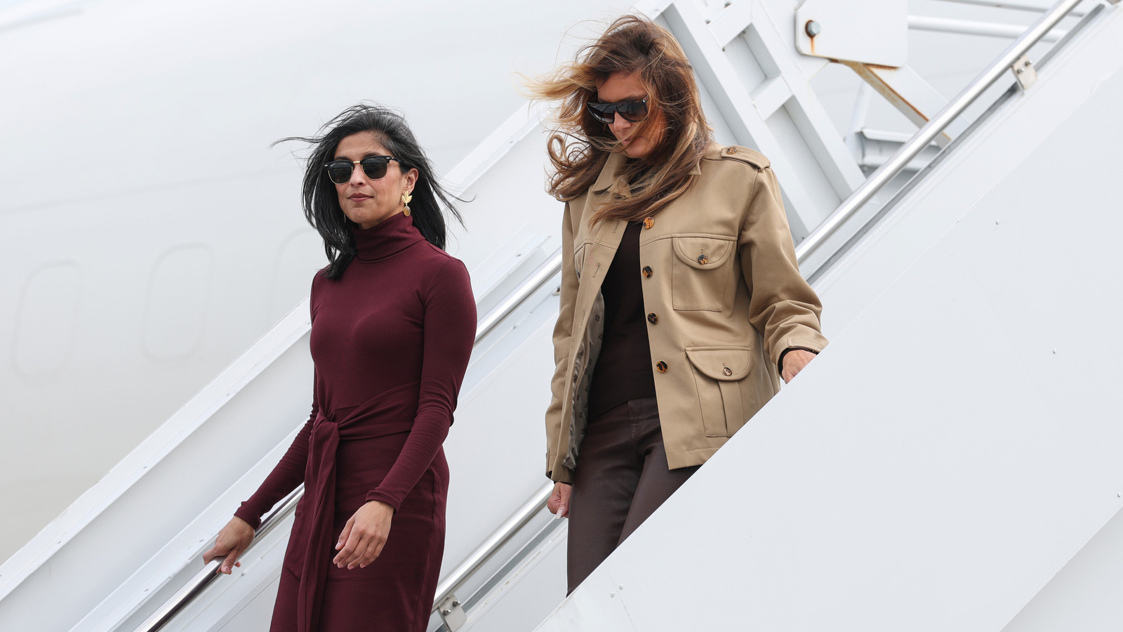 Les photos côte à côte montrent les différences de style marquées entre Melania Trump et Usha Vance