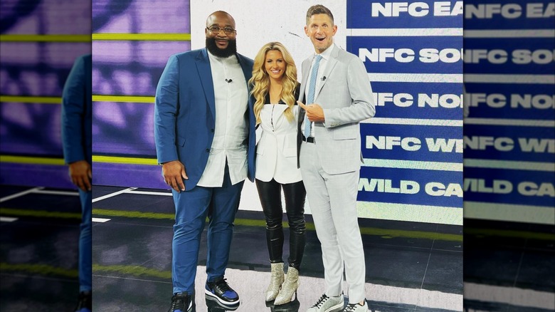Laura Rutledge sur le tournage avec ses co-stars