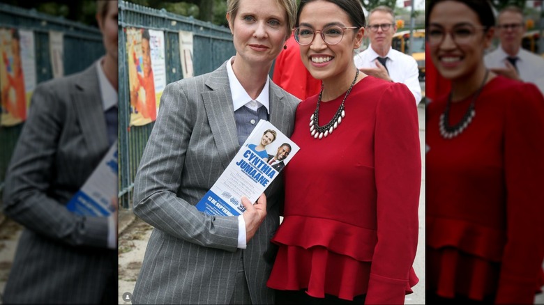Cynthia Nixon et Alexandria Ocasio-Cortez