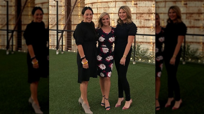 Joanna Gaines avec Reese Witherspoon et Jenna Bush à Waco