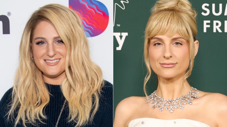 Meghan Trainor en 2019 et 2025, photos côte à côte