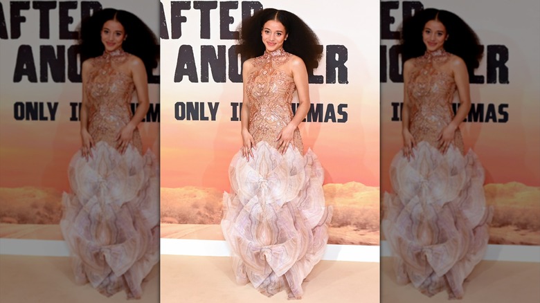 Chase Infiniti participant à la première de Londres 