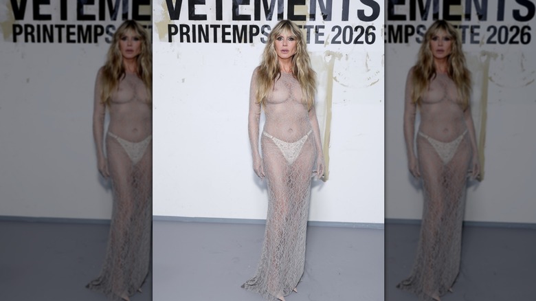 Heidi Klum Fashion week de Paris octobre 2025