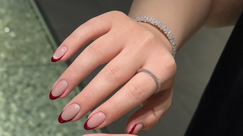 Base pour ongles œil de chat avec pointe française