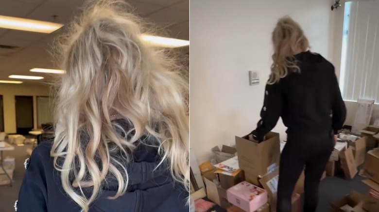 Deux images d'Erika Kirk dans une vidéo sur Instagram