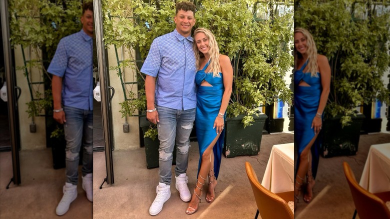 Patrick et Brittany Mahomes souriants