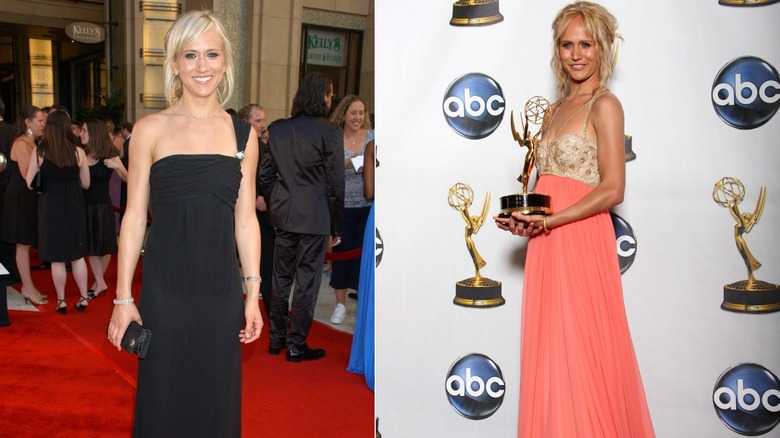 Image partagée de Jennifer Landon portant des robes longues au sol aux Emmy Awards 2007 et 2008