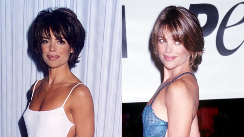 Lisa Rinna avec une longue coupe de cheveux de lutin