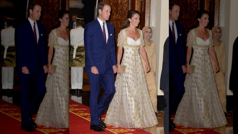 Le prince William et Kate Middleton assistent à un dîner offert par le chef de l'État malaisien lors de la tournée du jubilé de diamant