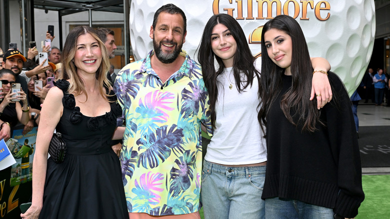 Jackie Sandler, Adam Sandler, Sunny Sandler et Sadie Sandler