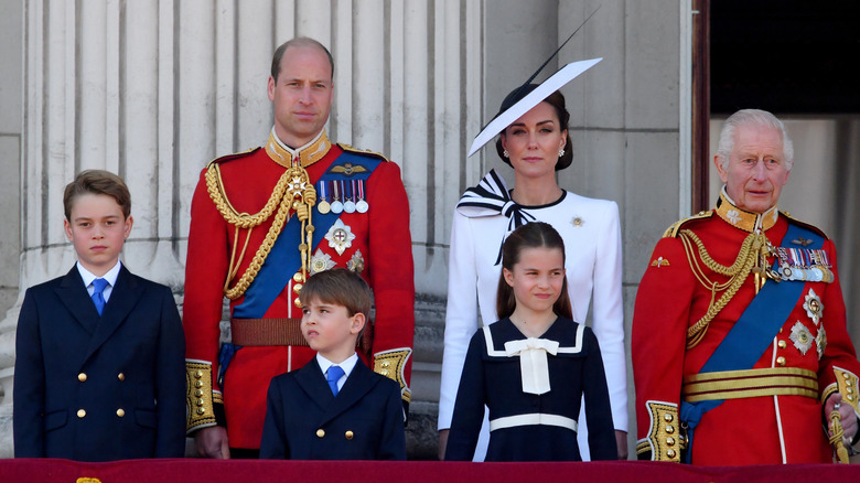 Le prince William, Kate Middleton et leur famille
