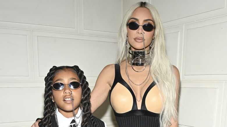 Kim Kardashian et North West à la Fashion Week de Paris en 2022