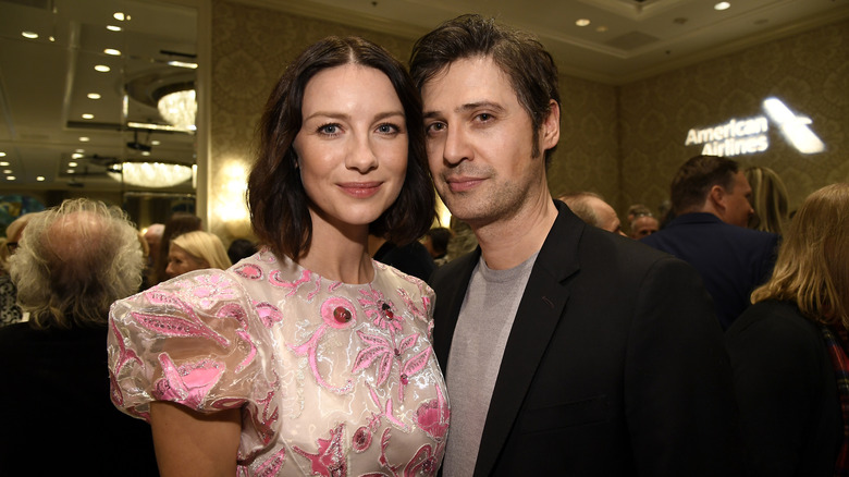 Caitriona Balfe lors d'un gala avec son mari