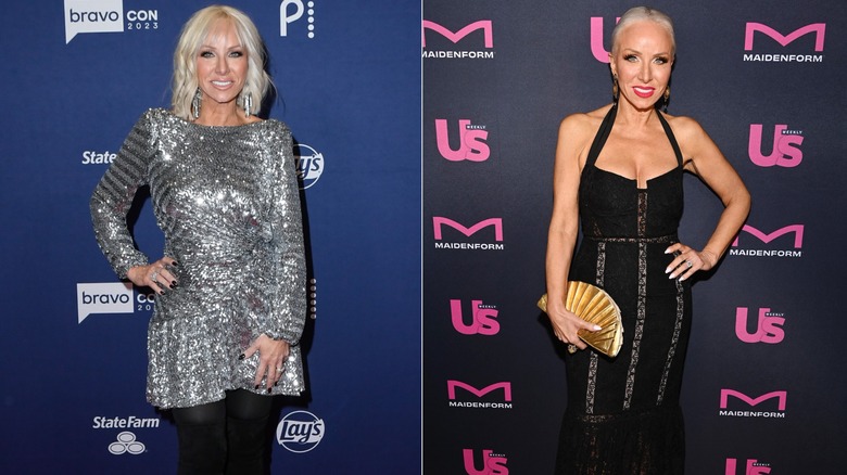 Margaret Josephs posant sur le tapis rouge en 2023 et en 2025, photos côte à côte