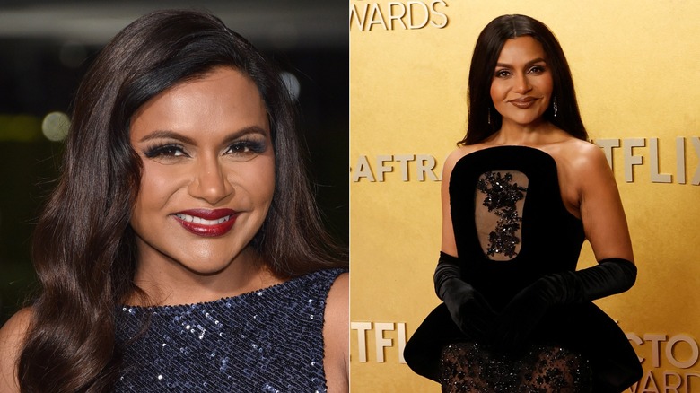 Mindy Kaling sur le tapis rouge