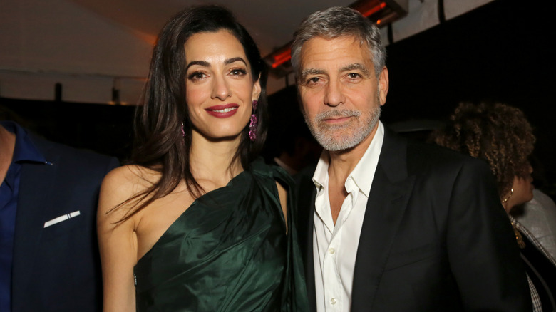 George et Amal Clooney lors d'un événement