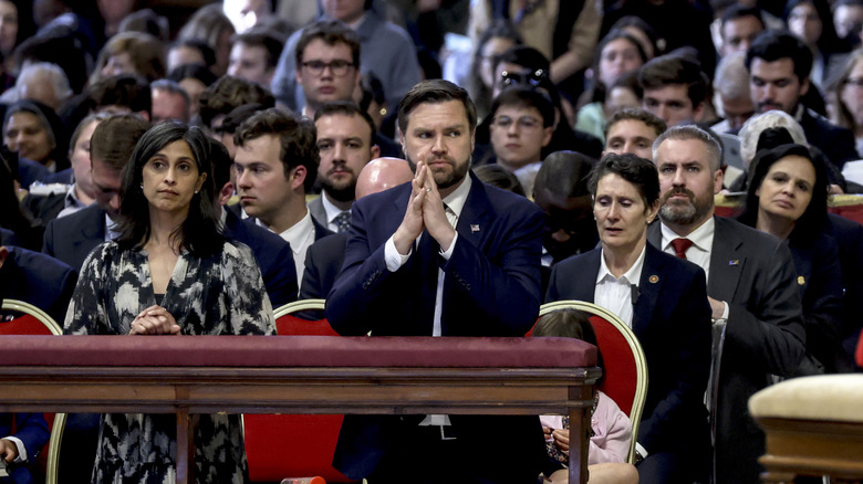 Usha et JD Vance au Vatican, avril 2025