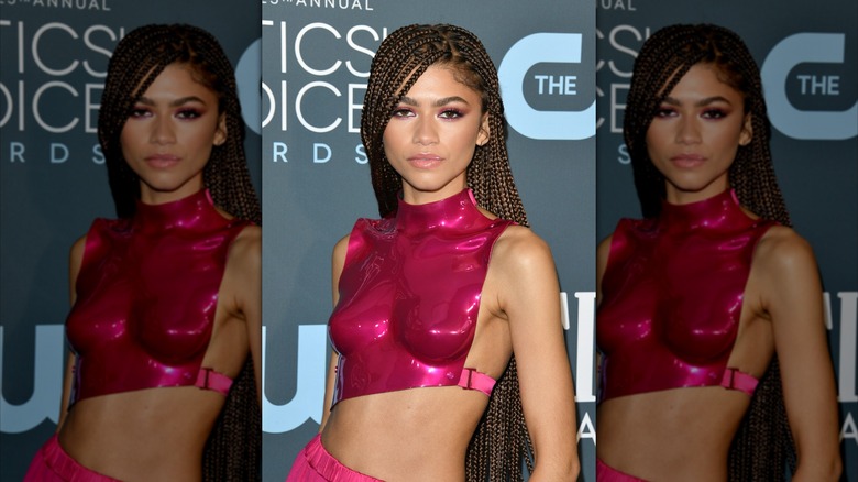 Zendaya assiste à la 25e édition des Critics' Choice Awards en janvier 2020