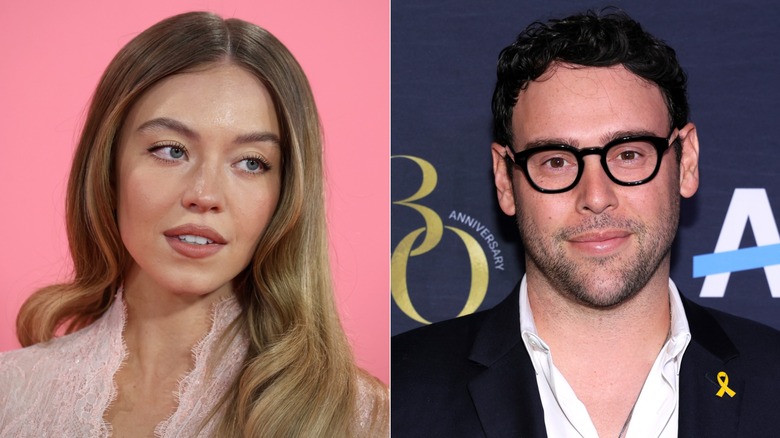 Prises de vue côte à côte de Sydney Sweeney et Scooter Braun