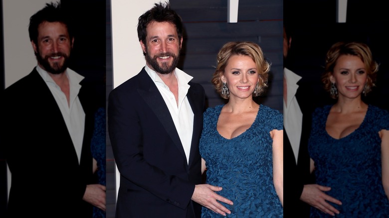 Noah et Sara Wyle à la soirée des Oscars Vanity Fair 2015