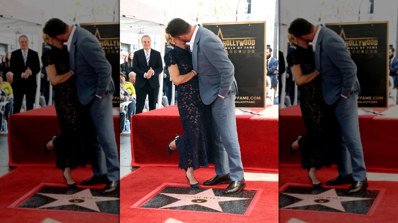 Noah et Sara Wyle sur le Hollywood Walk of Fame