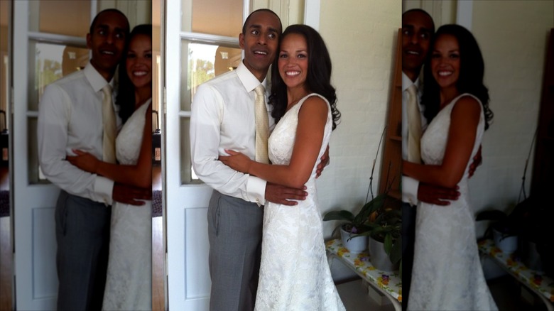 Laura Jarrett et Tony Balkissoon le jour de leur mariage en 2012