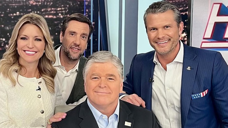 Sean Hannity, Ainsley Earhardt, Clay Travis et Pete Hegseth sur Instagram