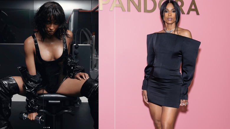 Ciara s'entraîne contre un look tapis rouge