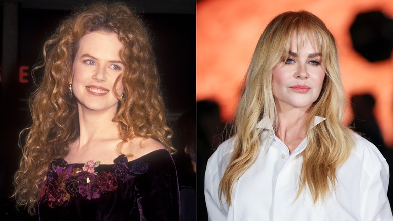 Image partagée de Nicole Kidman avec ses cheveux roux naturels et son look blond contemporain