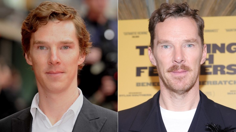 Image partagée de Benedict Cumberbatch avec des cheveux roux et des cheveux bruns