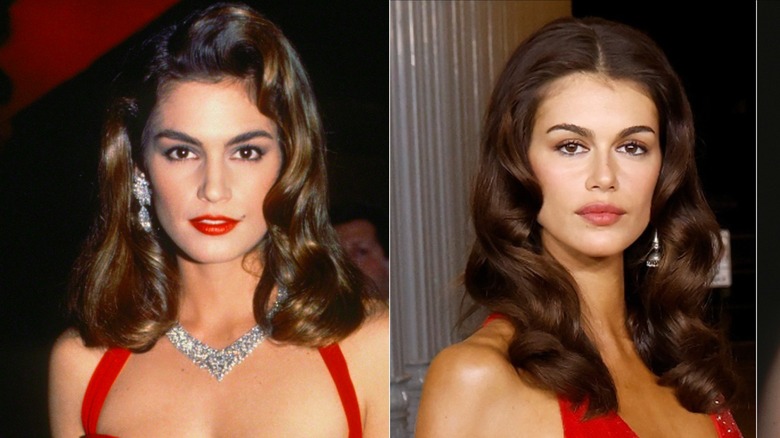 Photos côte à côte de Cindy Crawford et Kaia Gerber