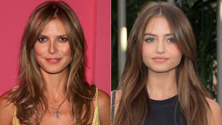 Photos côte à côte de Heidi Klum et Leni Olumi Klum