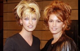 Photos côte à côte de mannequins des années 80 et 90 et de leurs magnifiques filles