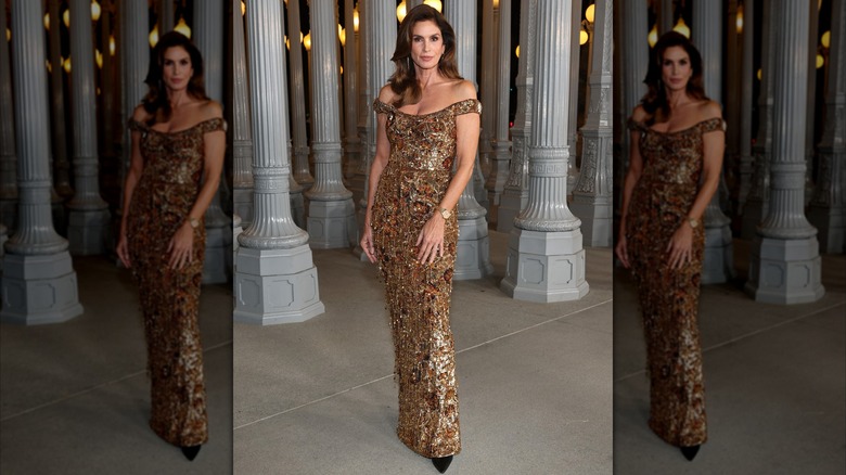 Cindy Crawford portant Gucci au gala LACMA Art+Film 2025