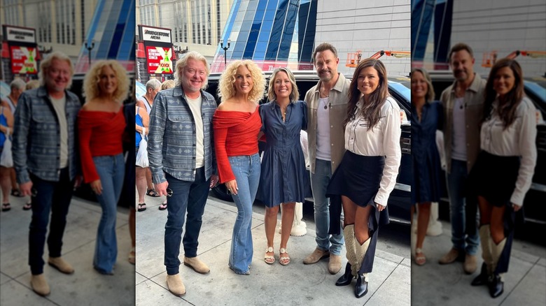 Dylan Dreyer posant avec les membres de Little Big Town