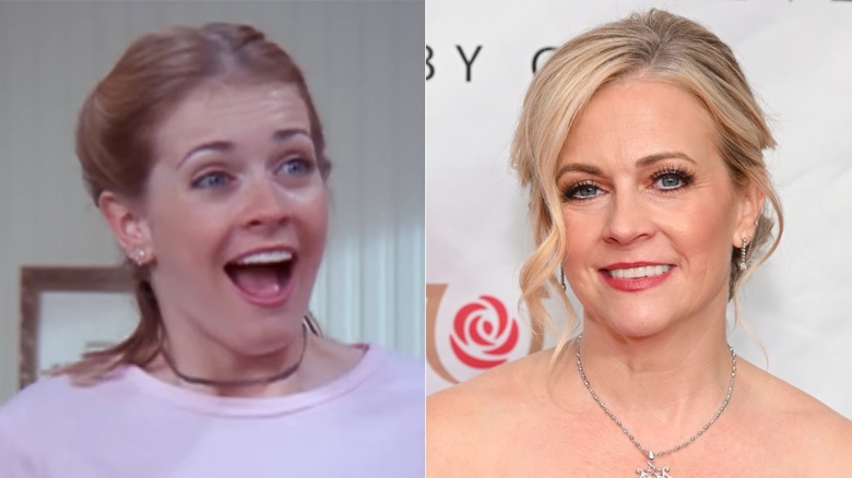Melissa Joan Hart dans le rôle de Sabrina The Teenage Witch et sur le tapis rouge en 2026, photos côte à côte